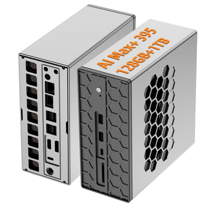 MOGINSOK AI Mini PC MG01 with Ryzen AI Max+ 395, 128GB LPDDR5x 8533MT/s|4xM.2|10G+2.5G Lan|WIFI7|USB4|50TOPS NPU Support Local LLM AI Model
