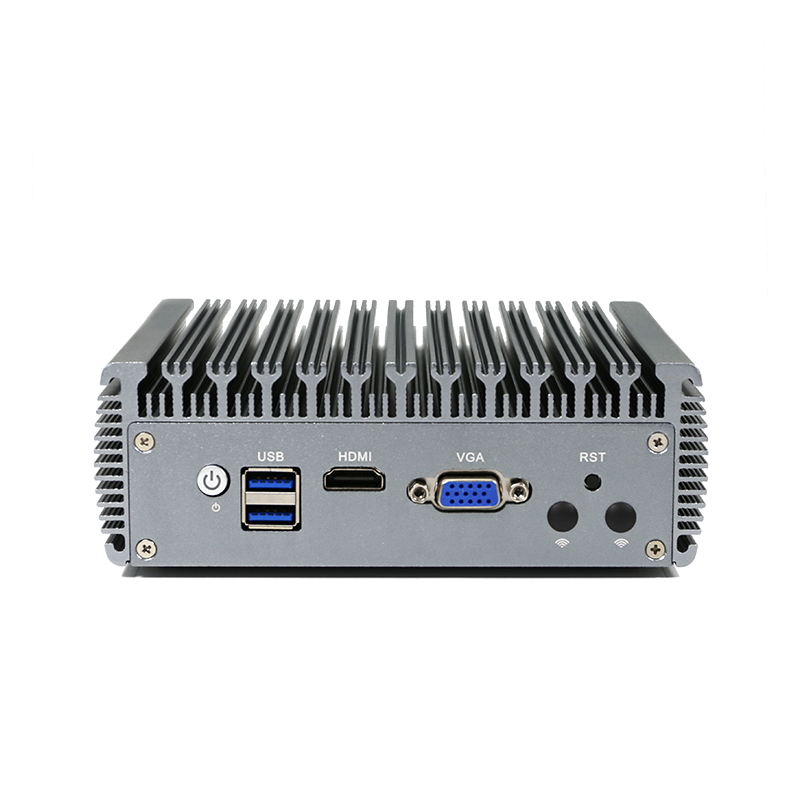 MOGINSOK 4X 2.5GbE Intel I225-V Ethernet Firewall Appliance Mini PC, Intel Celeron J4125 AES-NI VPN Router PC HDMI VGA 4GB RAM 64GB MSATA SSD