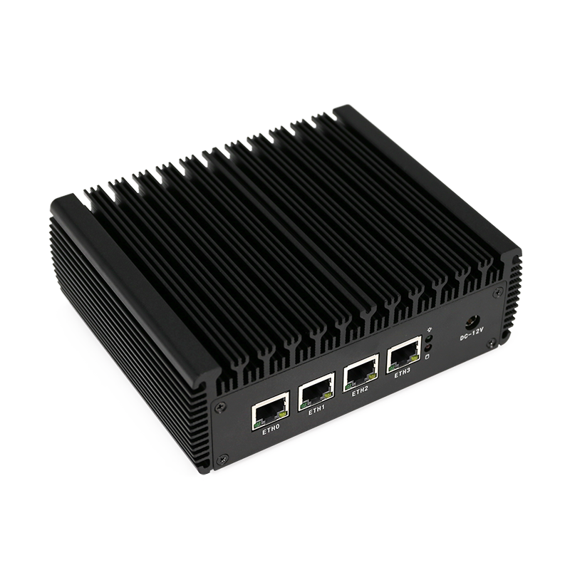MOGINSOK 2.5GbE Firewall Appliance Mini PC, N100/I3 N305 Fanless Mini  Computer Router with 4xIntel I226 Nics DDR5 RAM PCIE 3.0 SSD Support AES-NI