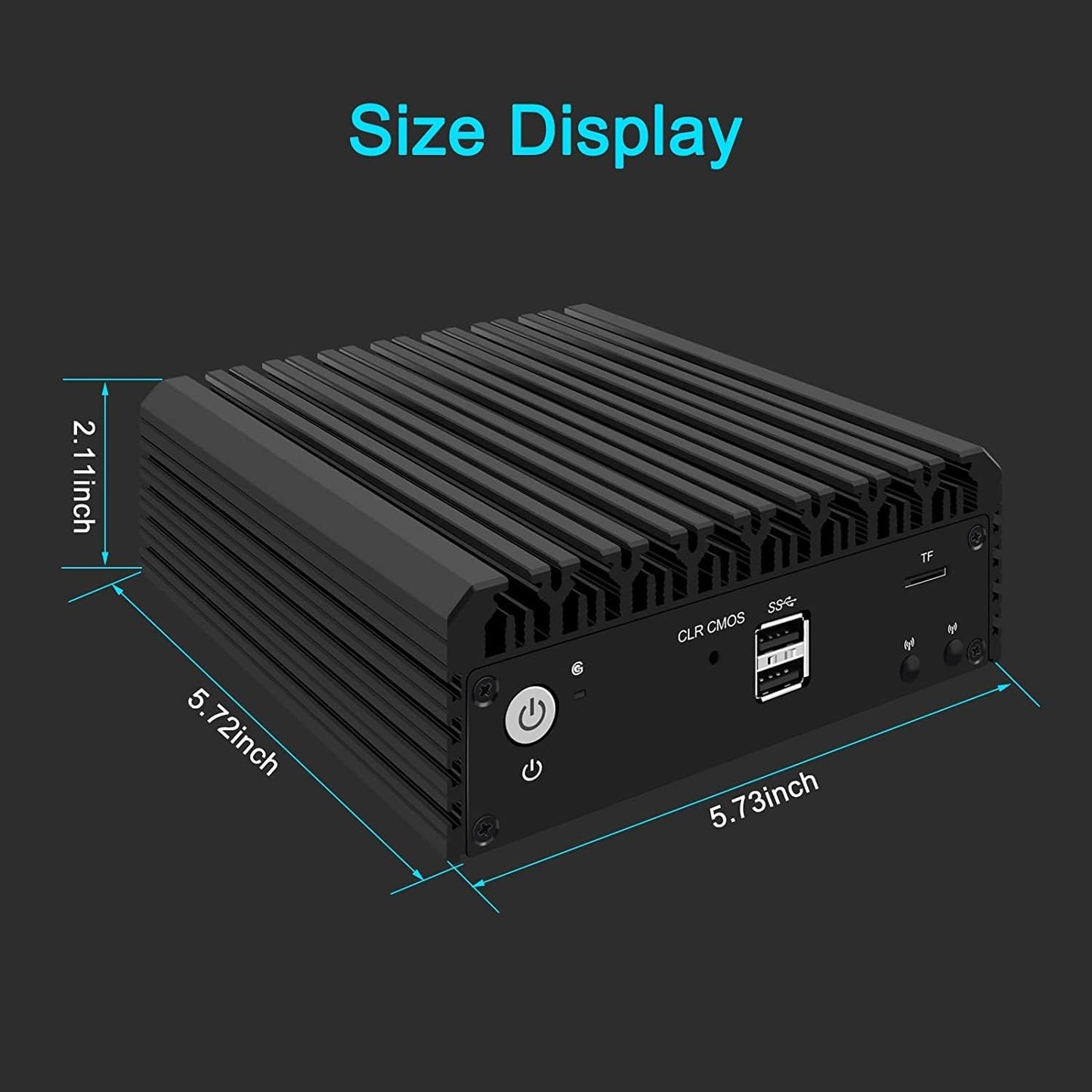 MOGINSOK 2.5GbE Firewall Appliance Mini PC, N100/I3 N305 Fanless Mini Computer Router with 4xIntel I226 Nics  DDR5 RAM PCIE 3.0 SSD Support AES-NI