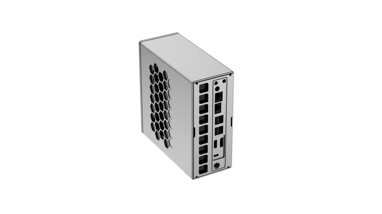 MOGINSOK AI Mini PC MG01 with Ryzen AI Max+ 395, 128GB LPDDR5x 8533MT/s|4xM.2|10G+2.5G Lan|WIFI7|USB4|50TOPS NPU Support Local LLM AI Model